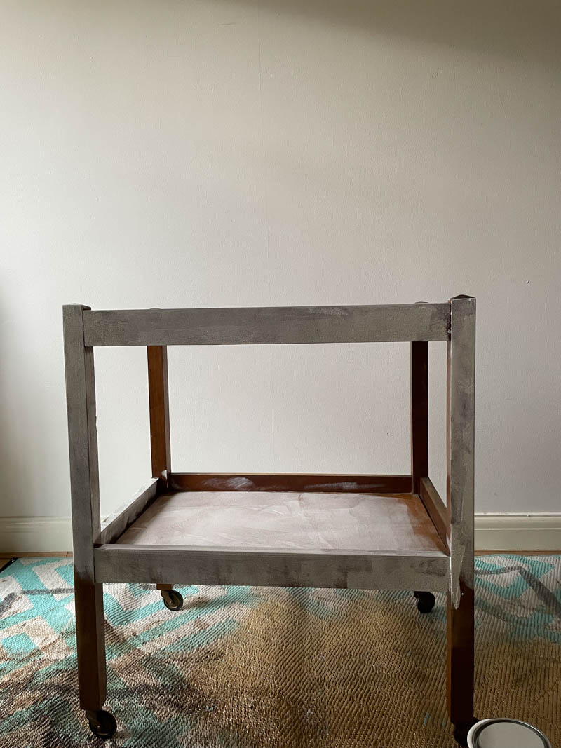 bar cart with primer