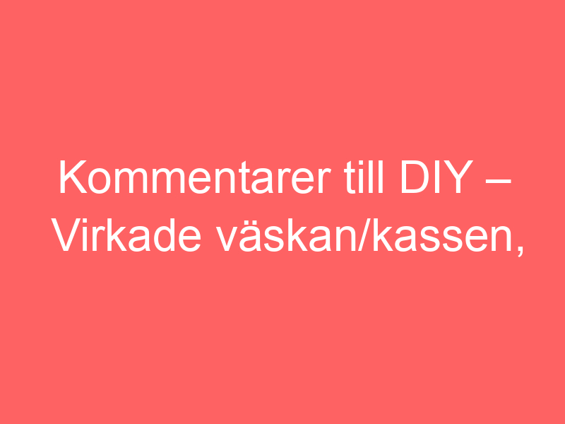 Kommentarer Till Diy – Virkade Väskan/kassen, Catania Av Bautawitch