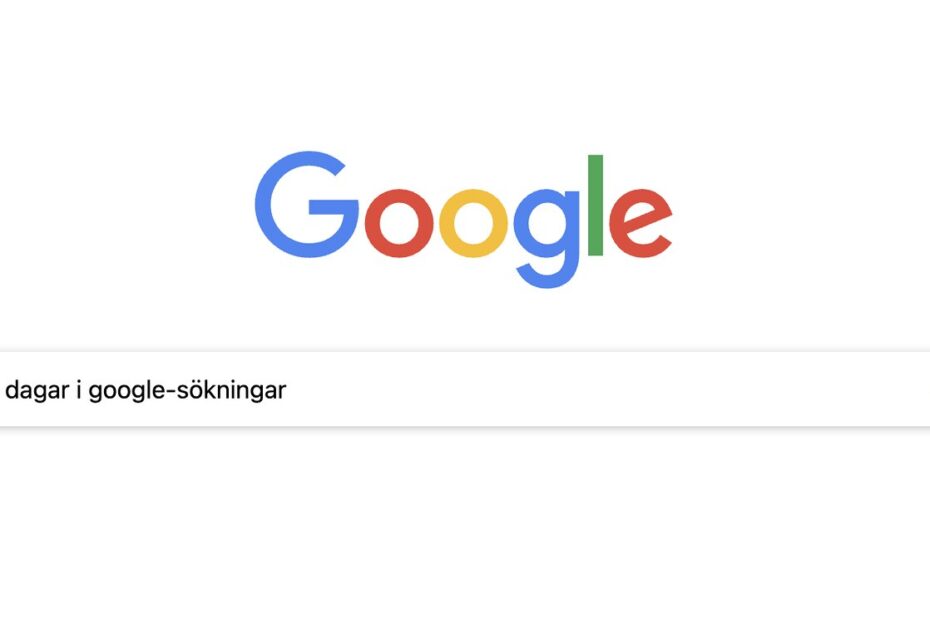 Tre Dagar I Google Sökningar