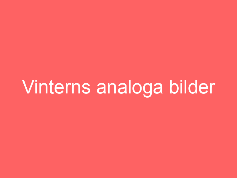 Vinterns Analoga Bilder