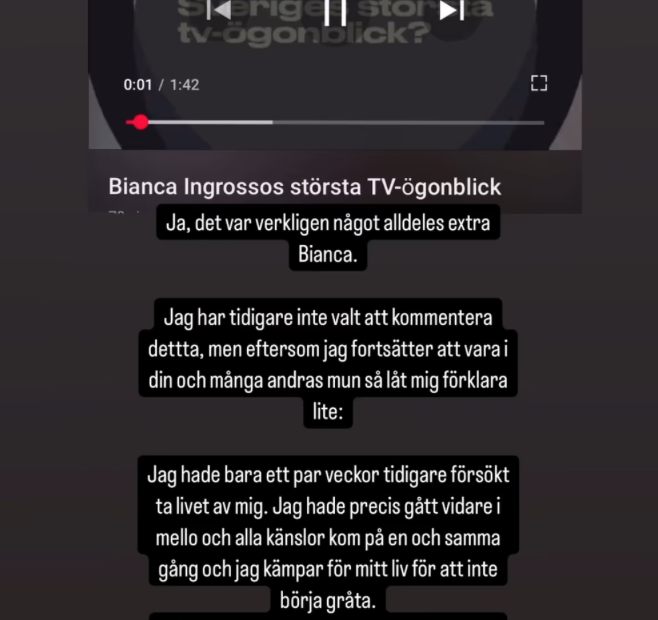 Anton Ewalds Inlägg Till Bianca Ingrosso