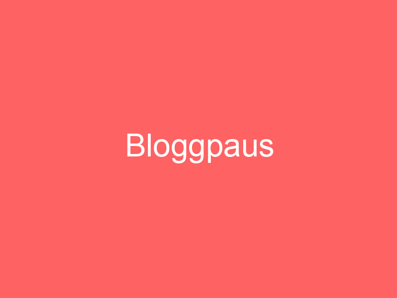 Bloggpaus