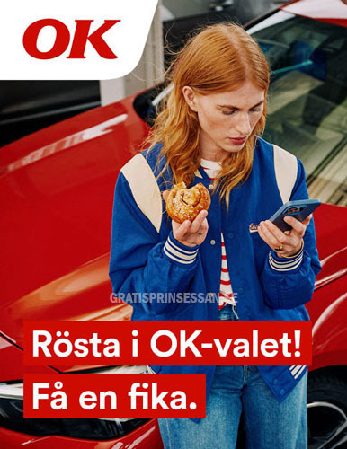 Rösta och få en gratis fika hos okq8