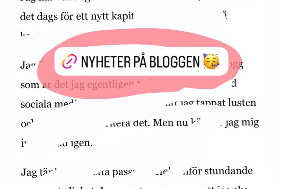 Egoinas blogg nyhet