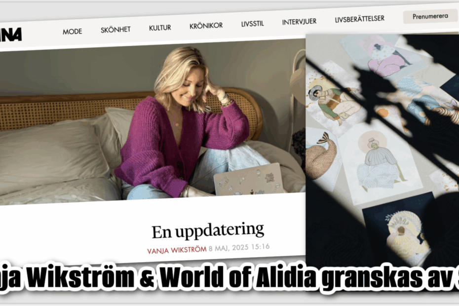 Ett livstecken från vanja wikström om ”world of alidia scam:en”