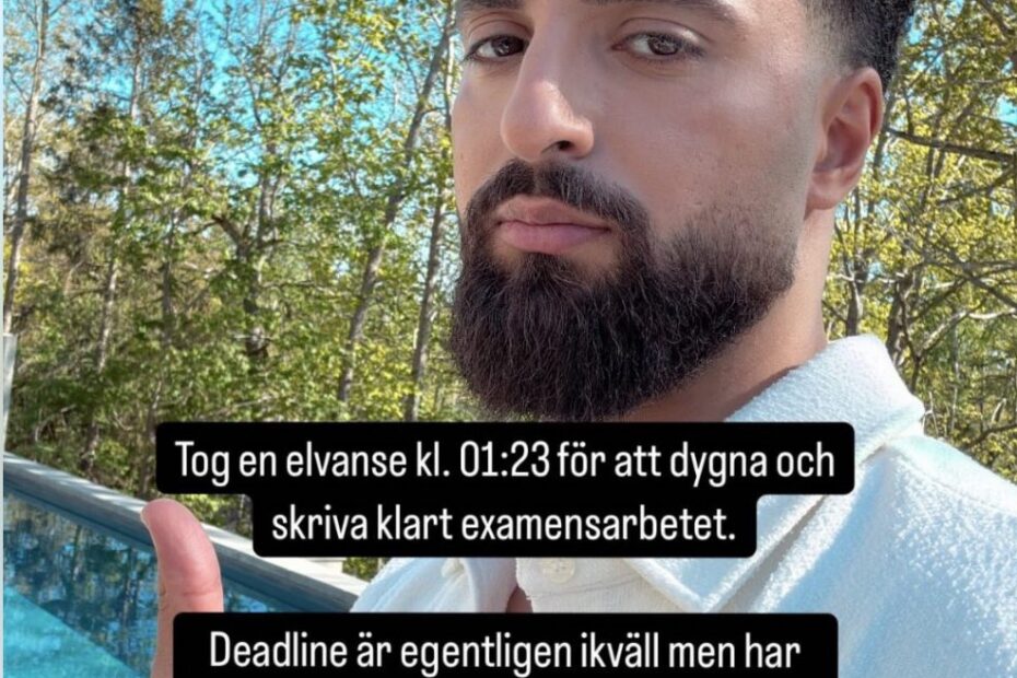 Filip dikmen missbrukar adhd medicin för att hinna skriva klart examensarbete